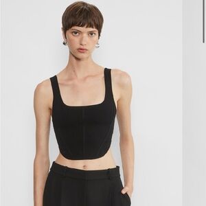 Aritzia Babaton Sculpt Knit Bustier Top size XS